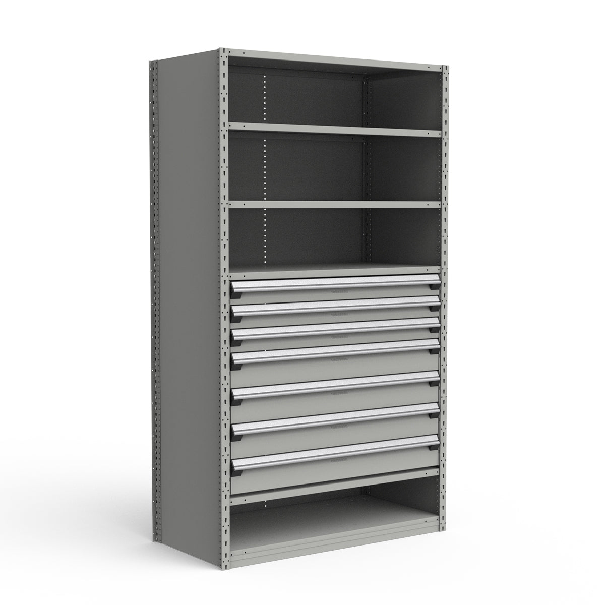Shelving with Drawers - 36"H Drawer Bank - 7 drawers (Starter)