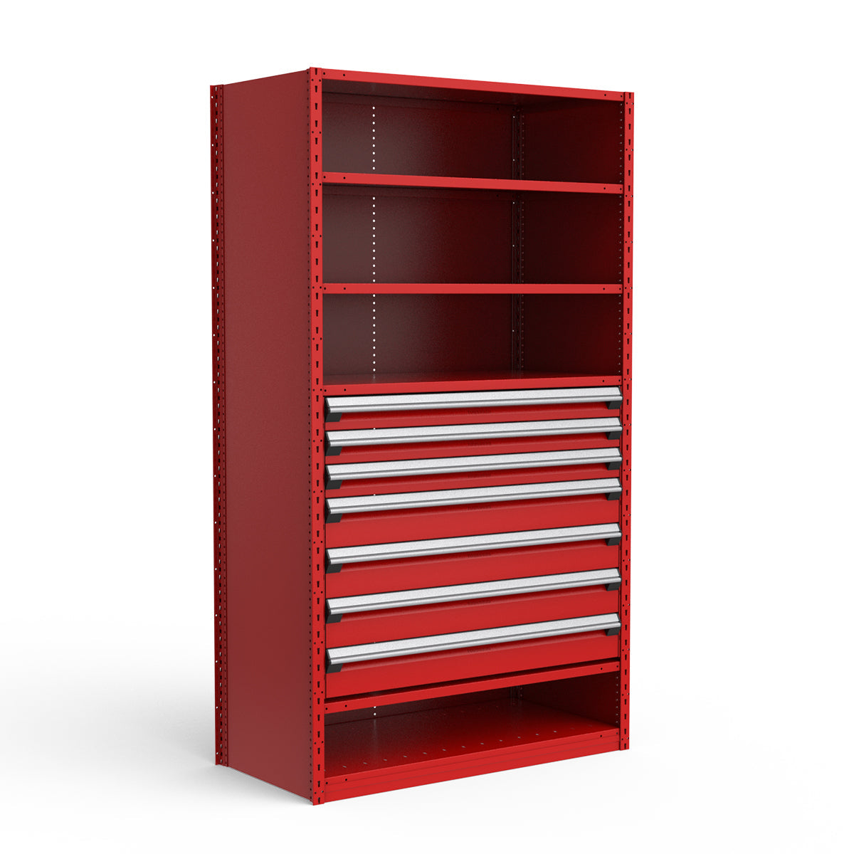 Shelving with Drawers - 36"H Drawer Bank - 7 drawers (Starter)