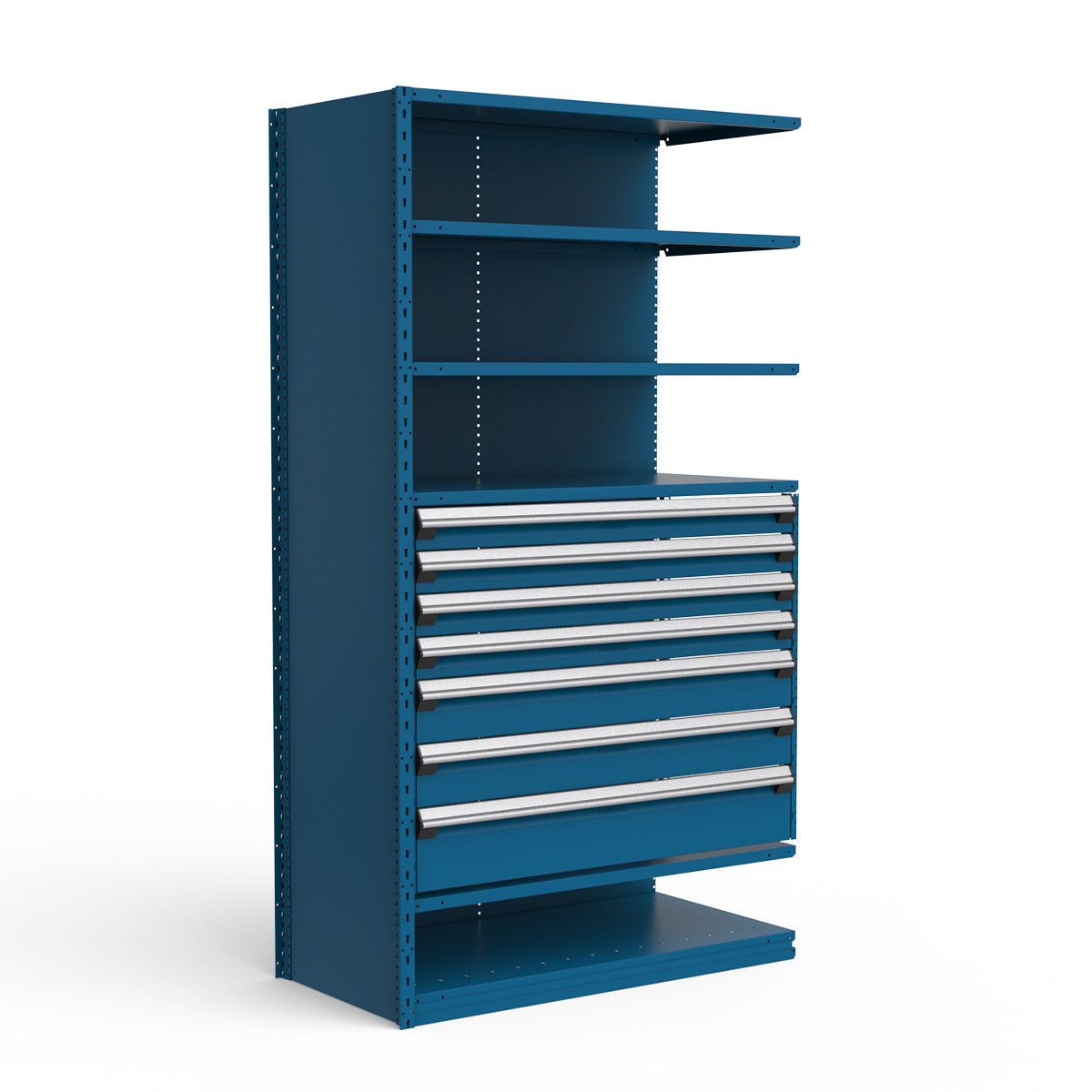 Shelving with Drawers - 36"H Drawer Bank - 7 drawers (Add-On)