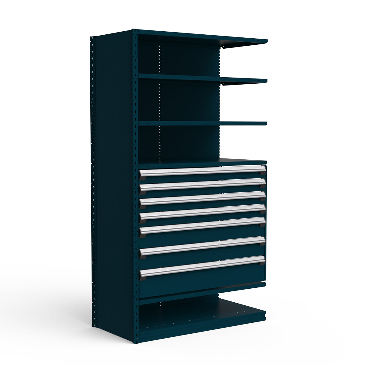 Shelving with Drawers - 36"H Drawer Bank - 7 drawers (Add-On)
