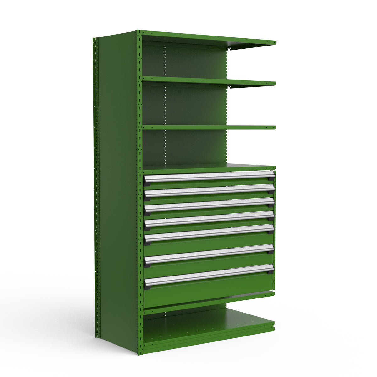 Shelving with Drawers - 36"H Drawer Bank - 7 drawers (Add-On)