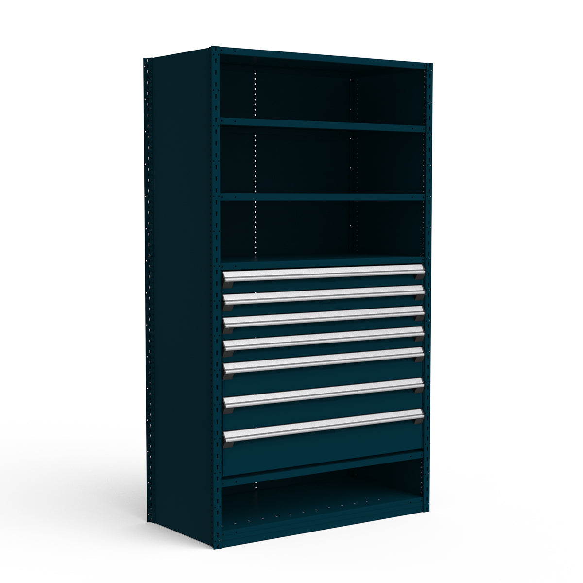 Shelving with Drawers - 36"H Drawer Bank - 7 drawers (Starter)