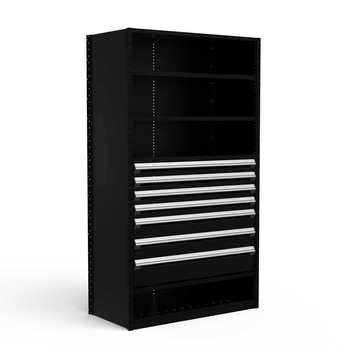 Shelving with Drawers - 36"H Drawer Bank - 7 drawers (Starter)