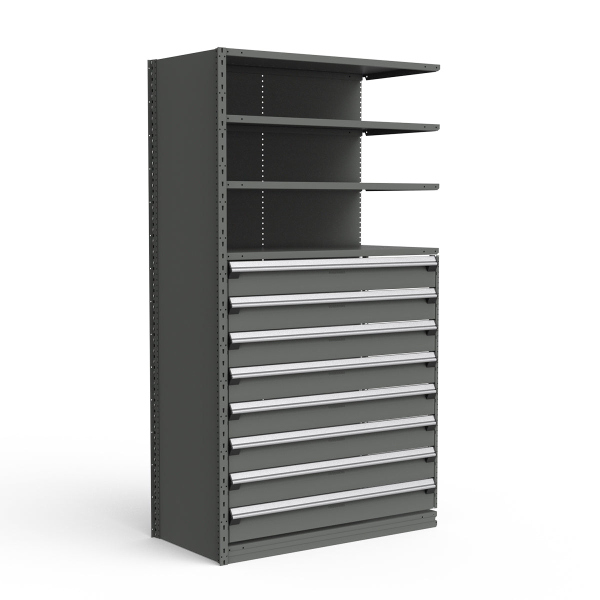 Shelving with Drawers - 48"H Drawer Bank - 8 drawers (Add-On)