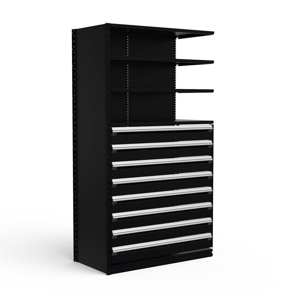 Shelving with Drawers - 48"H Drawer Bank - 8 drawers (Add-On)