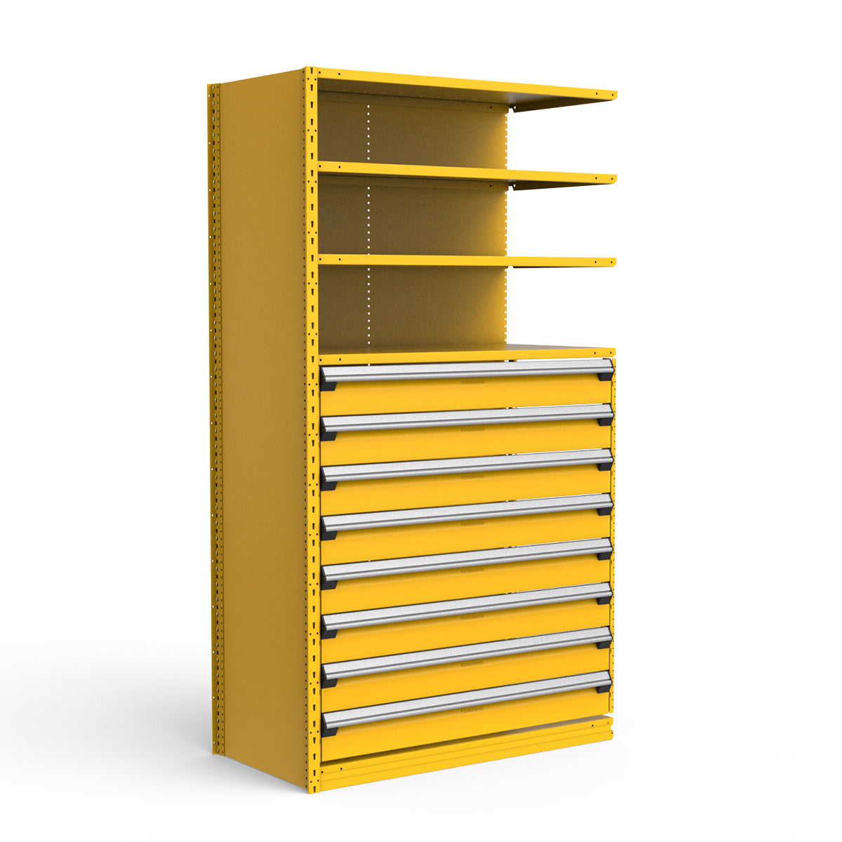 Shelving with Drawers - 48"H Drawer Bank - 8 drawers (Add-On)