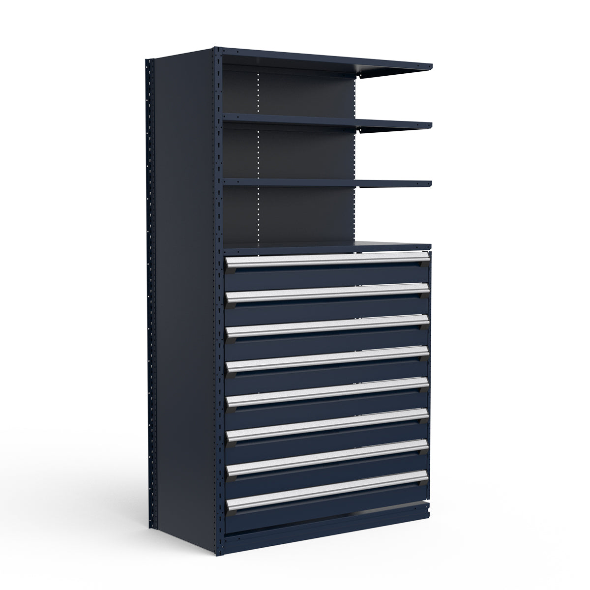 Shelving with Drawers - 48"H Drawer Bank - 8 drawers (Add-On)