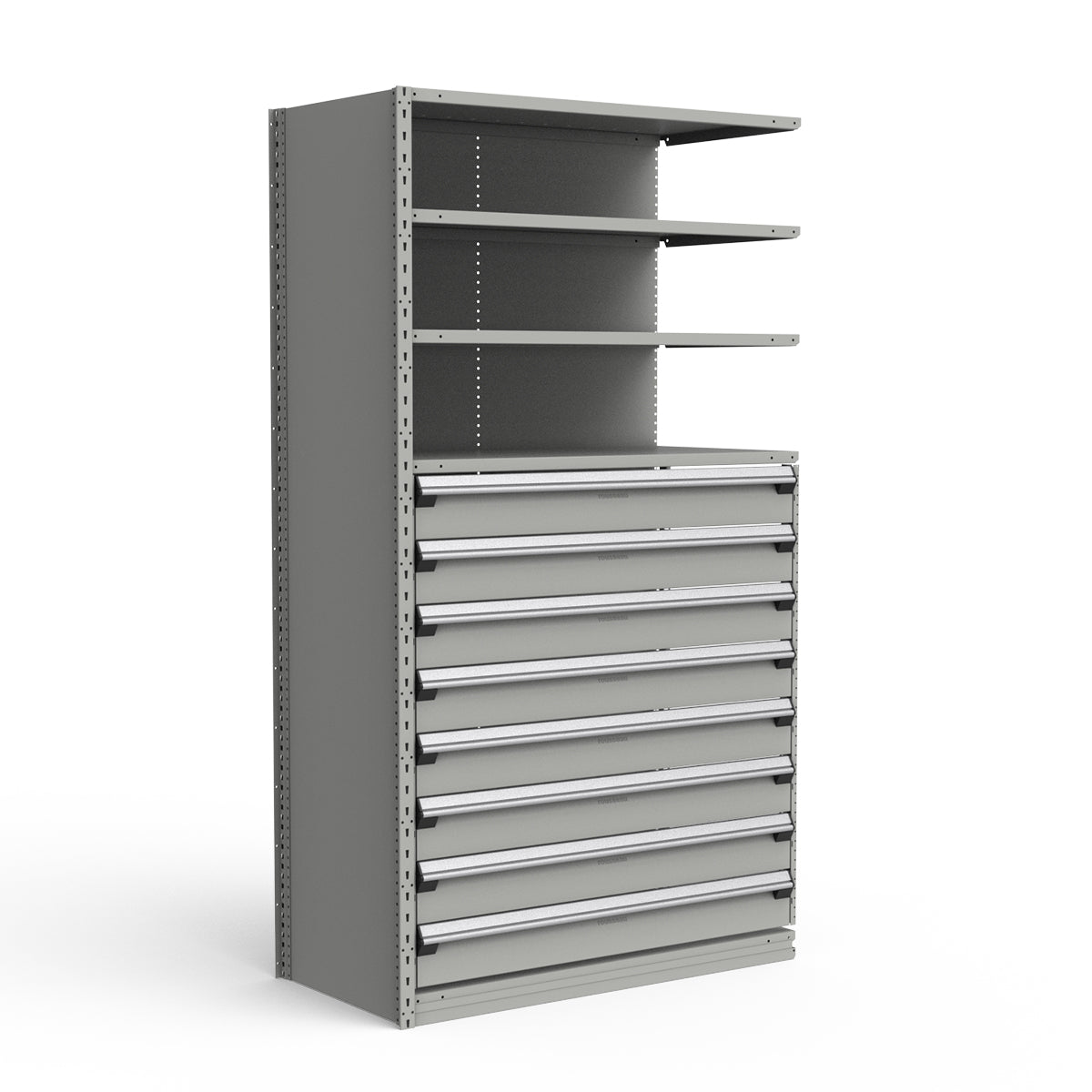 Shelving with Drawers - 48"H Drawer Bank - 8 drawers (Add-On)