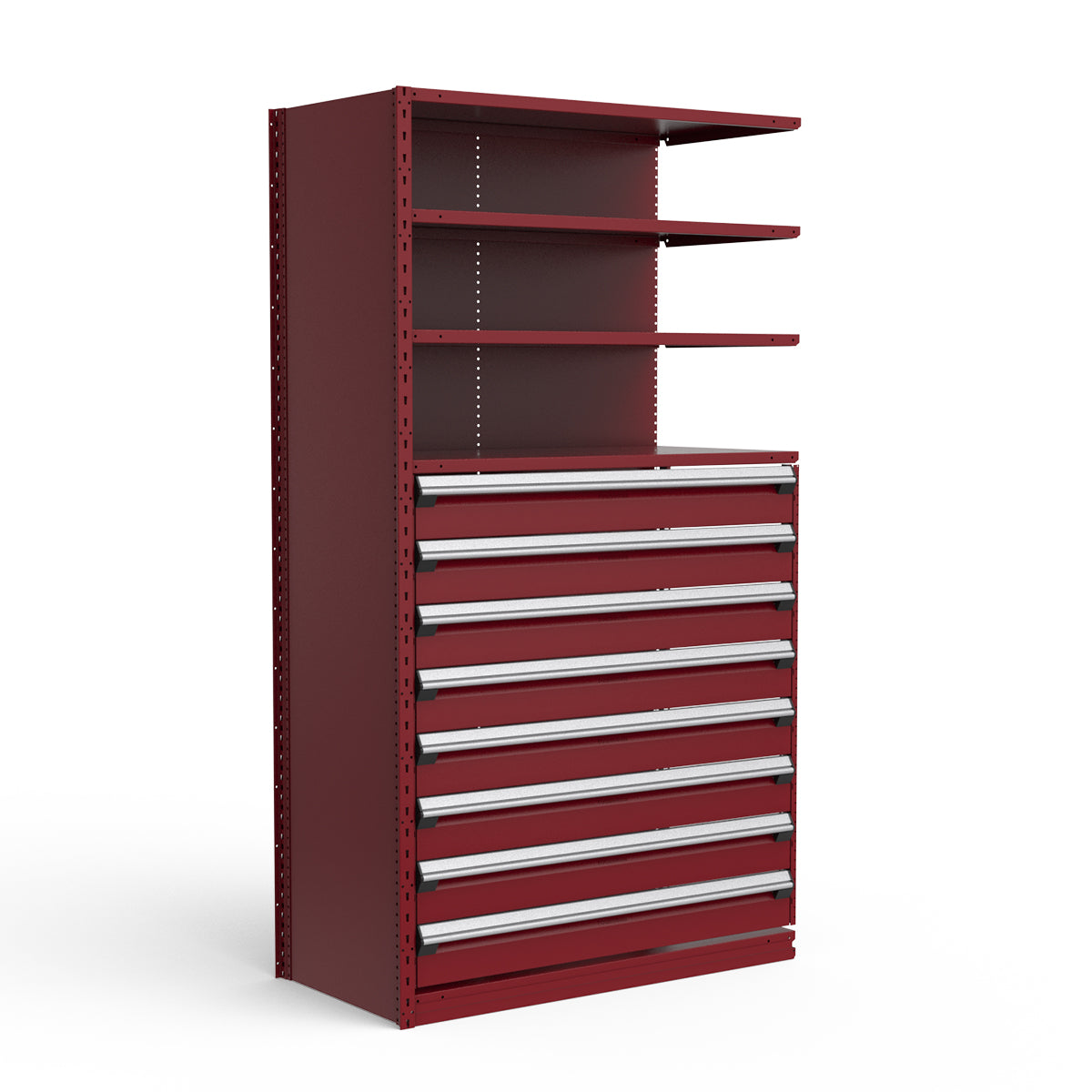 Shelving with Drawers - 48"H Drawer Bank - 8 drawers (Add-On)