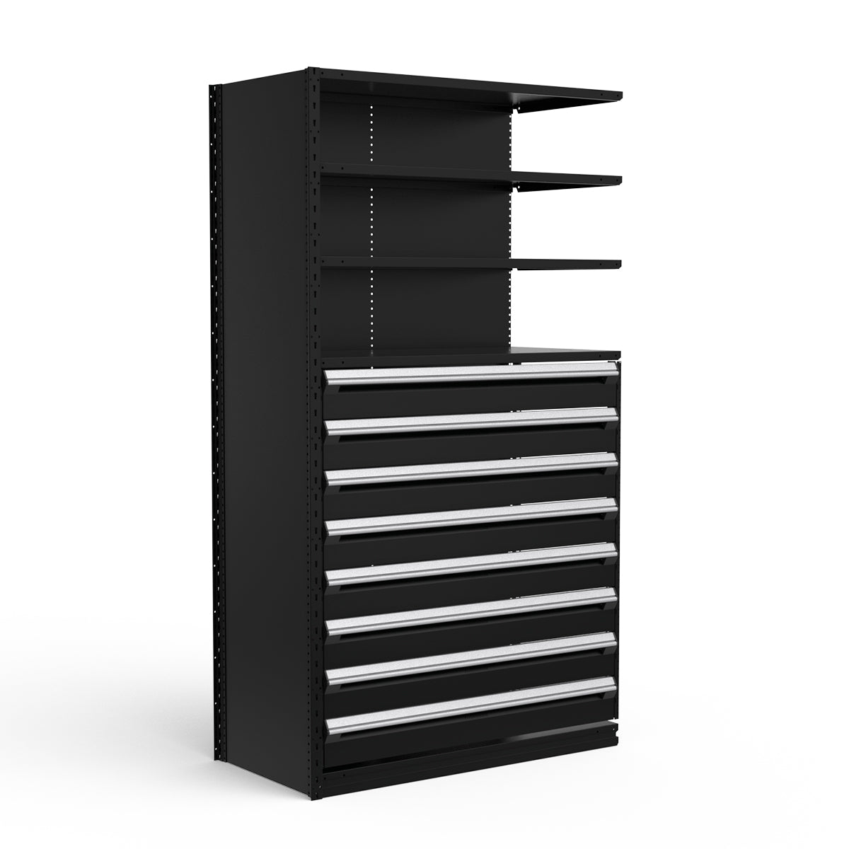 Shelving with Drawers - 48"H Drawer Bank - 8 drawers (Add-On)