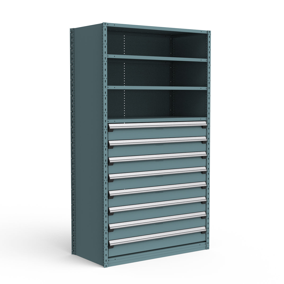 Shelving with Drawers - 48"H Drawer Bank - 8 drawers (Starter)