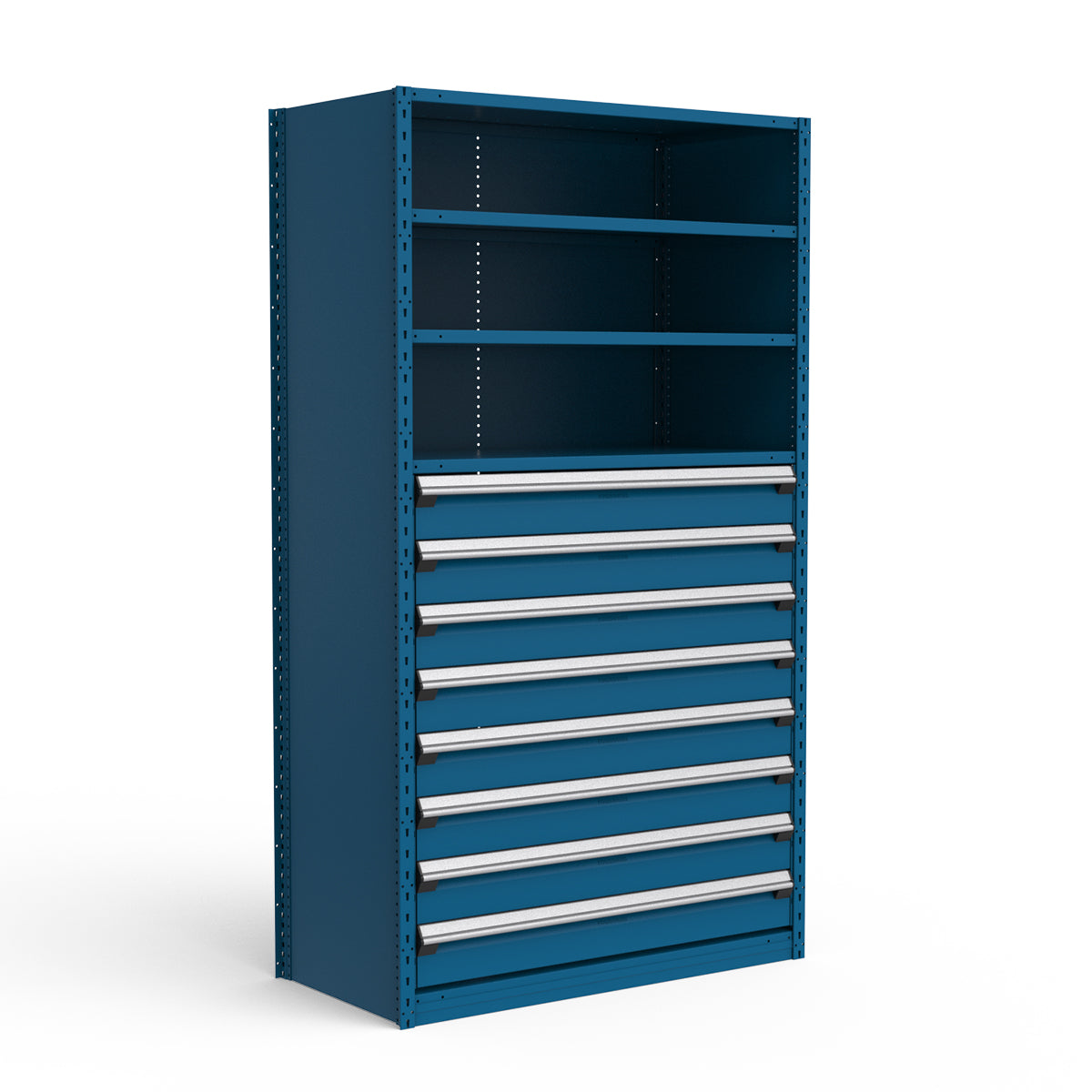 Shelving with Drawers - 48"H Drawer Bank - 8 drawers (Starter)