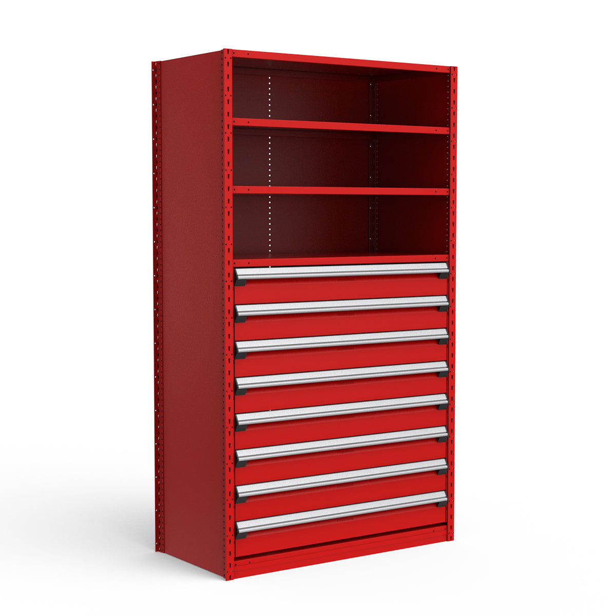 Shelving with Drawers - 48"H Drawer Bank - 8 drawers (Starter)