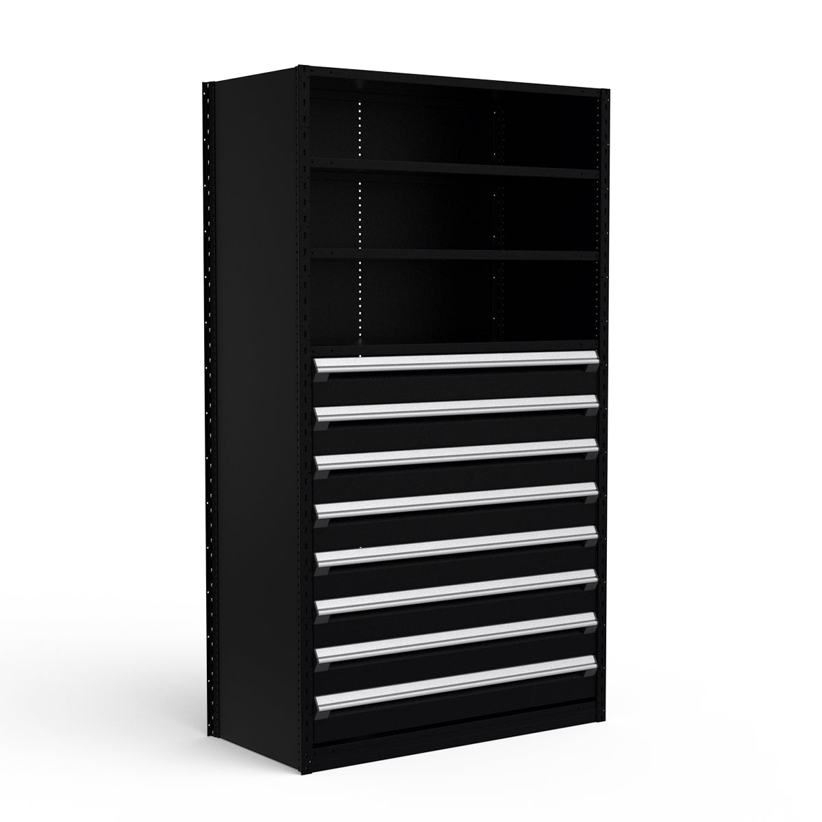 Shelving with Drawers - 48"H Drawer Bank - 8 drawers (Starter)
