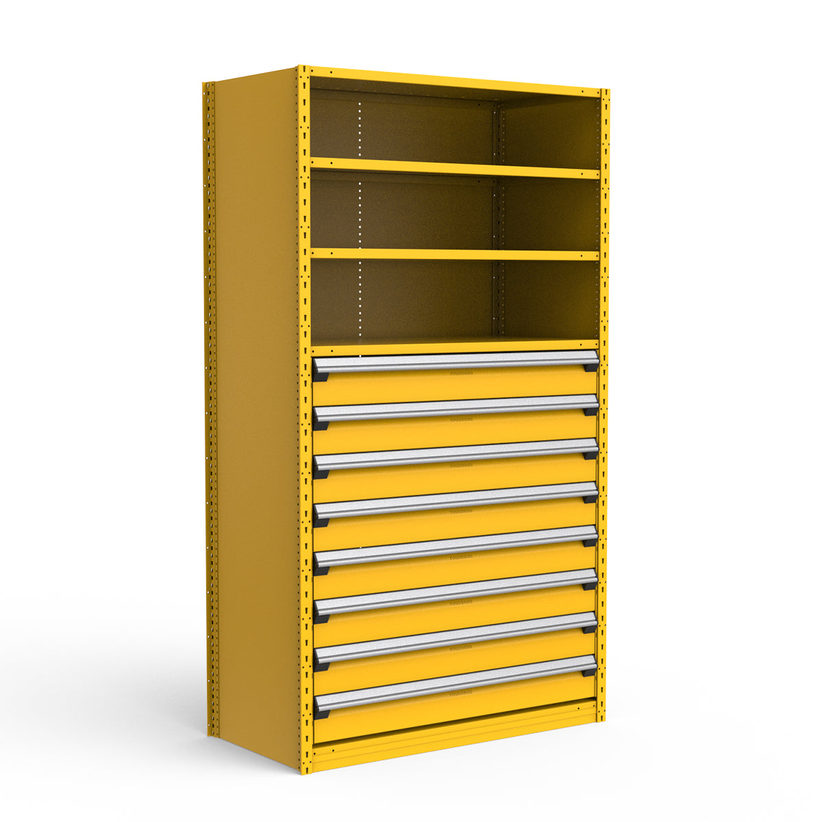 Shelving with Drawers - 48"H Drawer Bank - 8 drawers (Starter)