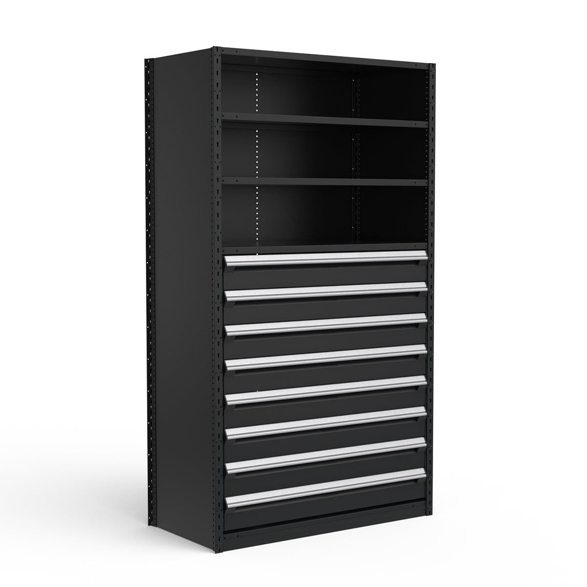 Shelving with Drawers - 48"H Drawer Bank - 8 drawers (Starter)
