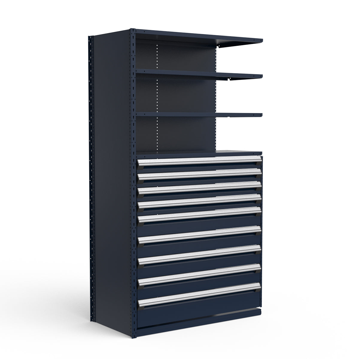 Shelving with Drawers - 48"H Drawer Bank - 9 drawers (Add-On)