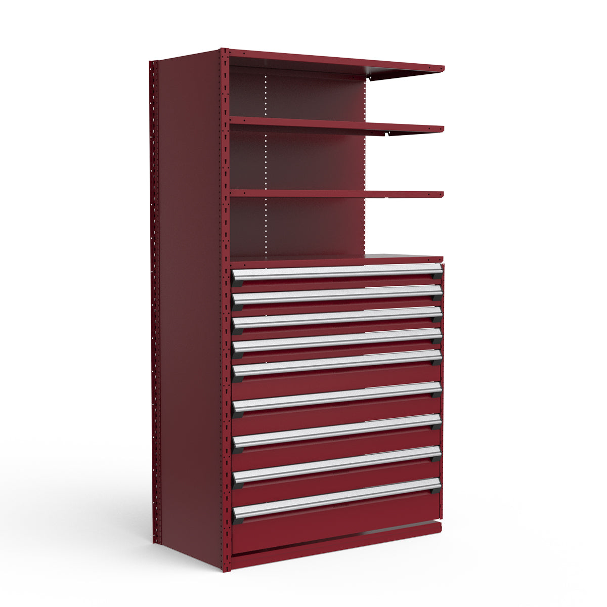 Shelving with Drawers - 48"H Drawer Bank - 9 drawers (Add-On)