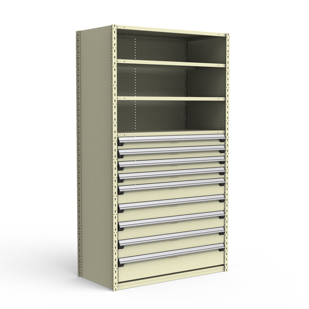 Shelving with Drawers - 48"H Drawer Bank - 9 drawers (Starter)