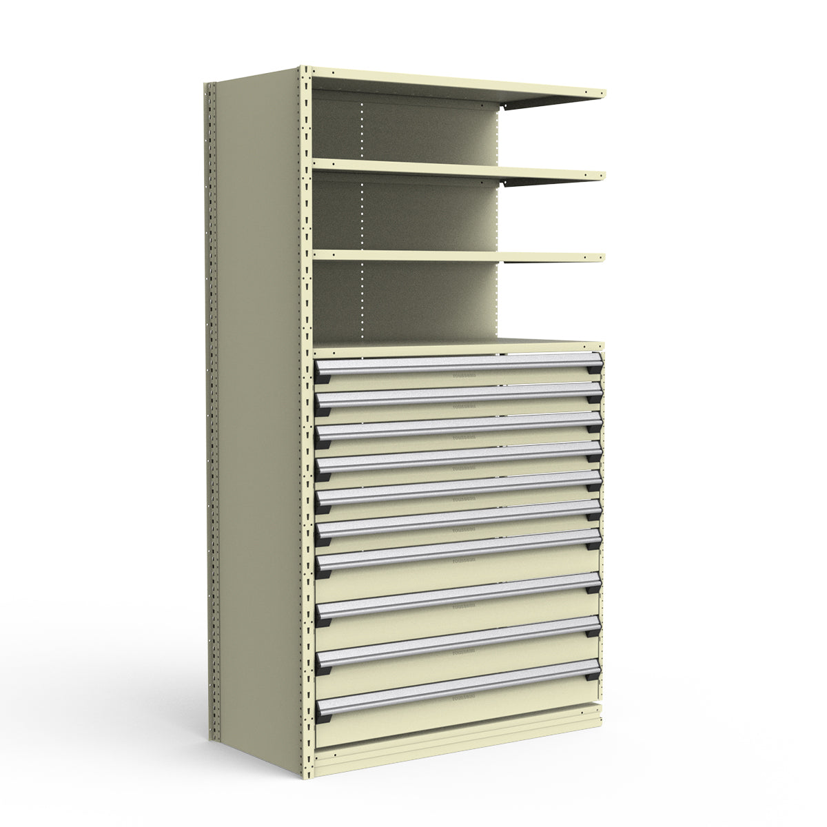 Shelving with Drawers - 48"H Drawer Bank - 10 drawers (Add-On)