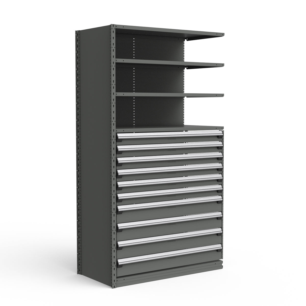 Shelving with Drawers - 48"H Drawer Bank - 10 drawers (Add-On)