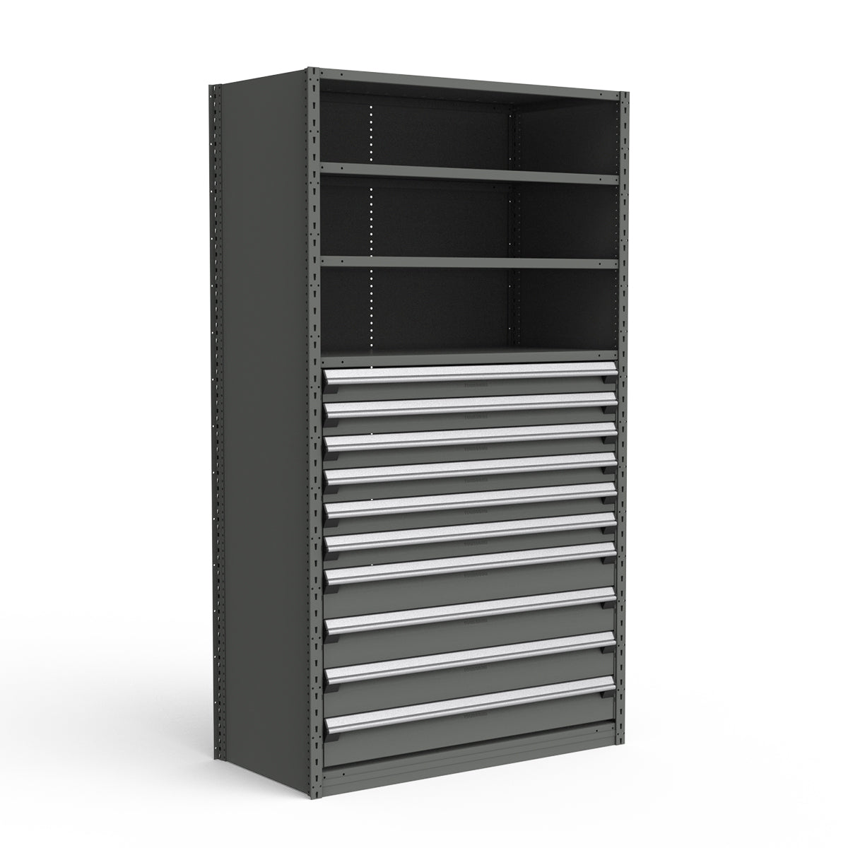 Shelving with Drawers - 48"H Drawer Bank - 10 drawers (Starter)