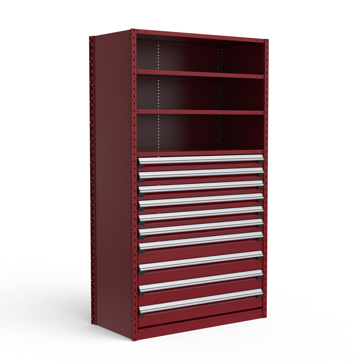 Shelving with Drawers - 48"H Drawer Bank - 10 drawers (Starter)