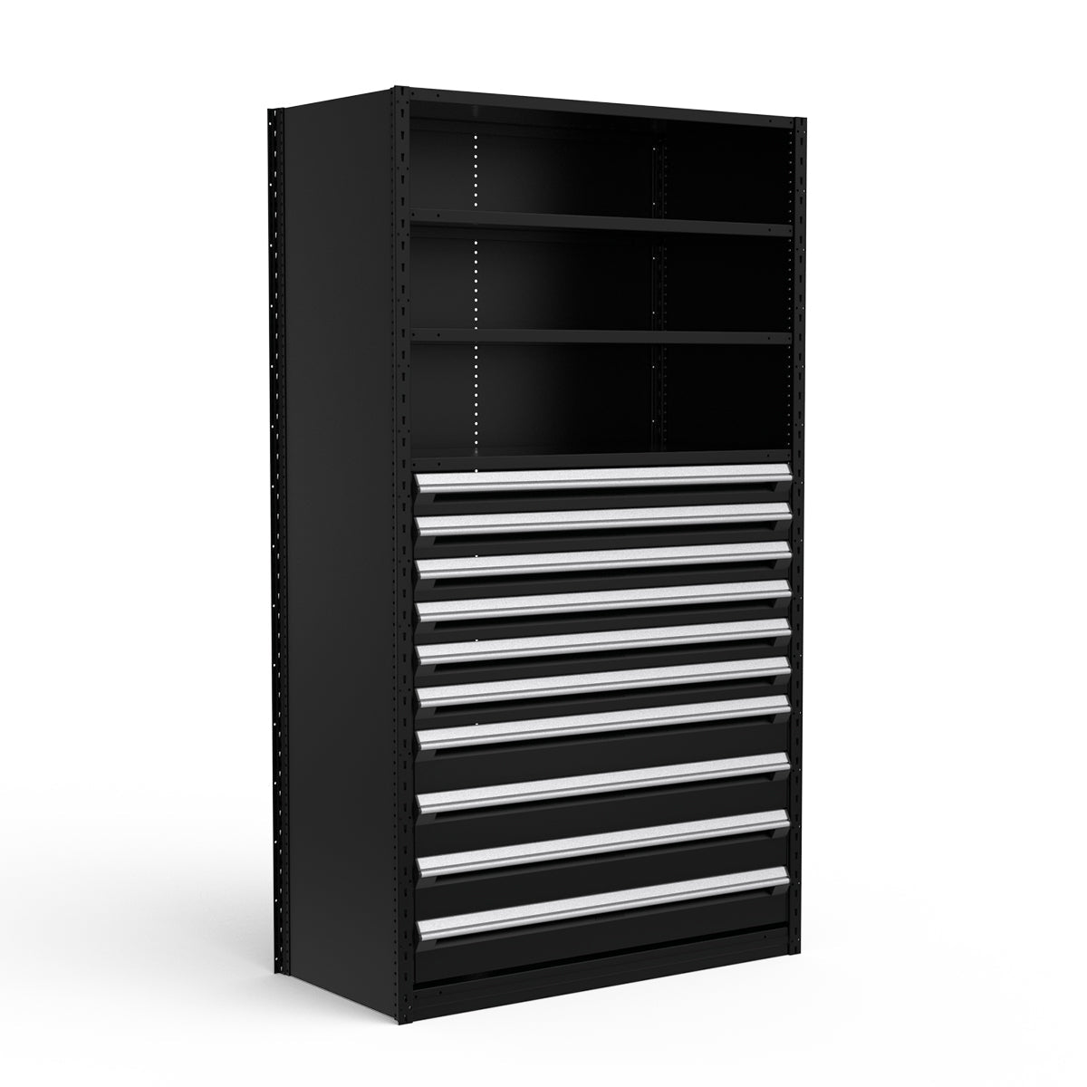 Shelving with Drawers - 48"H Drawer Bank - 10 drawers (Starter)