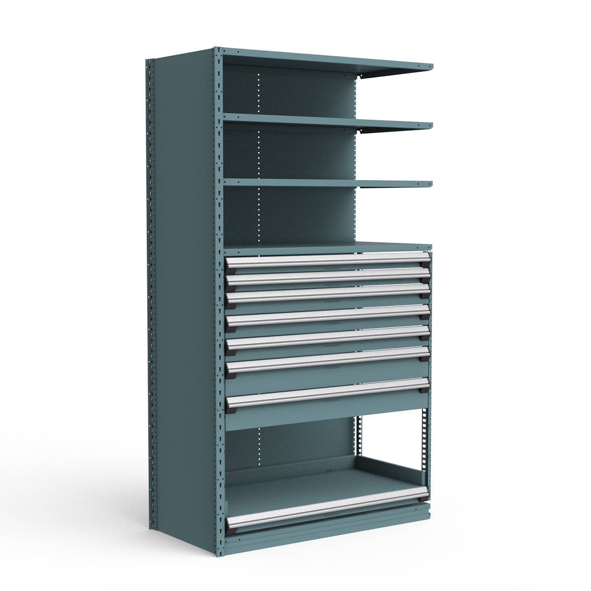 Shelving with Drawers - 48"H Drawer Bank - 7 drawers (Add-On)