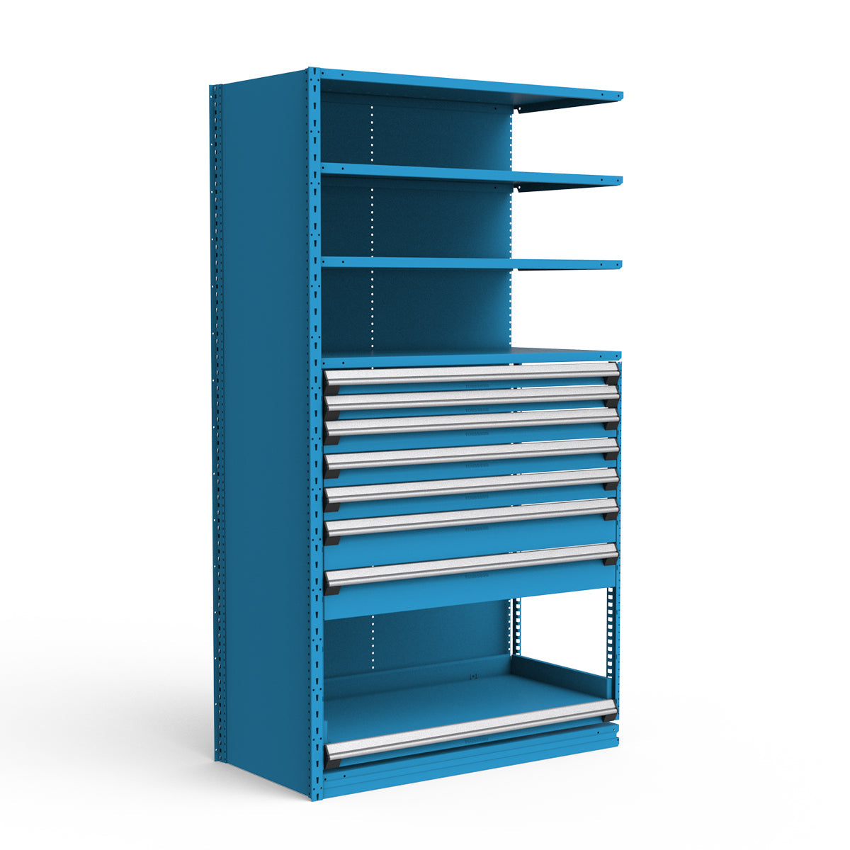 Shelving with Drawers - 48"H Drawer Bank - 7 drawers (Add-On)