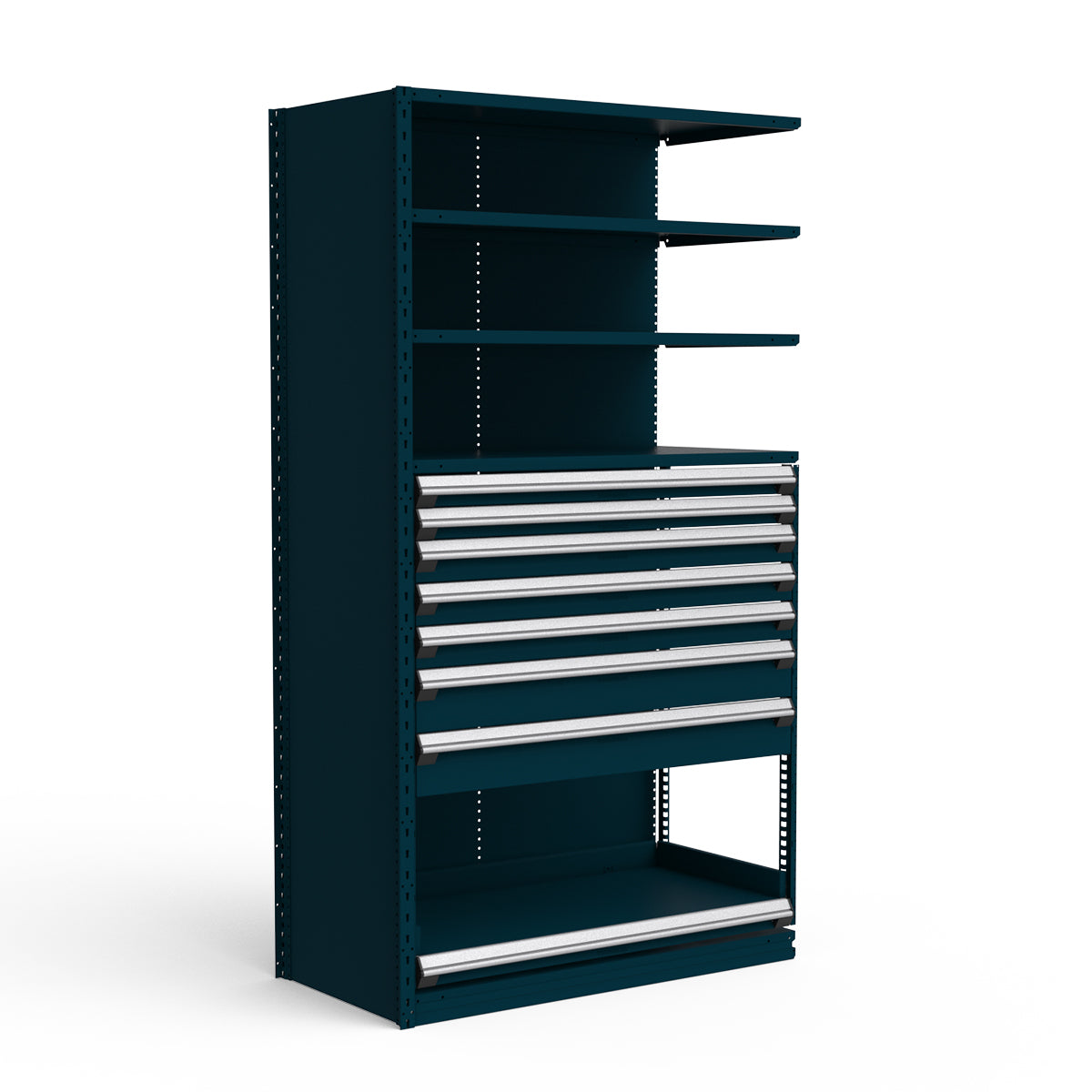 Shelving with Drawers - 48"H Drawer Bank - 7 drawers (Add-On)