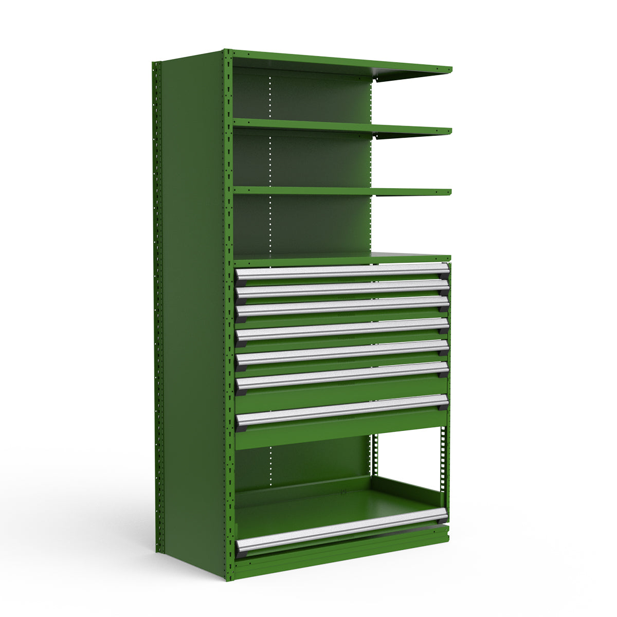 Shelving with Drawers - 48"H Drawer Bank - 7 drawers (Add-On)