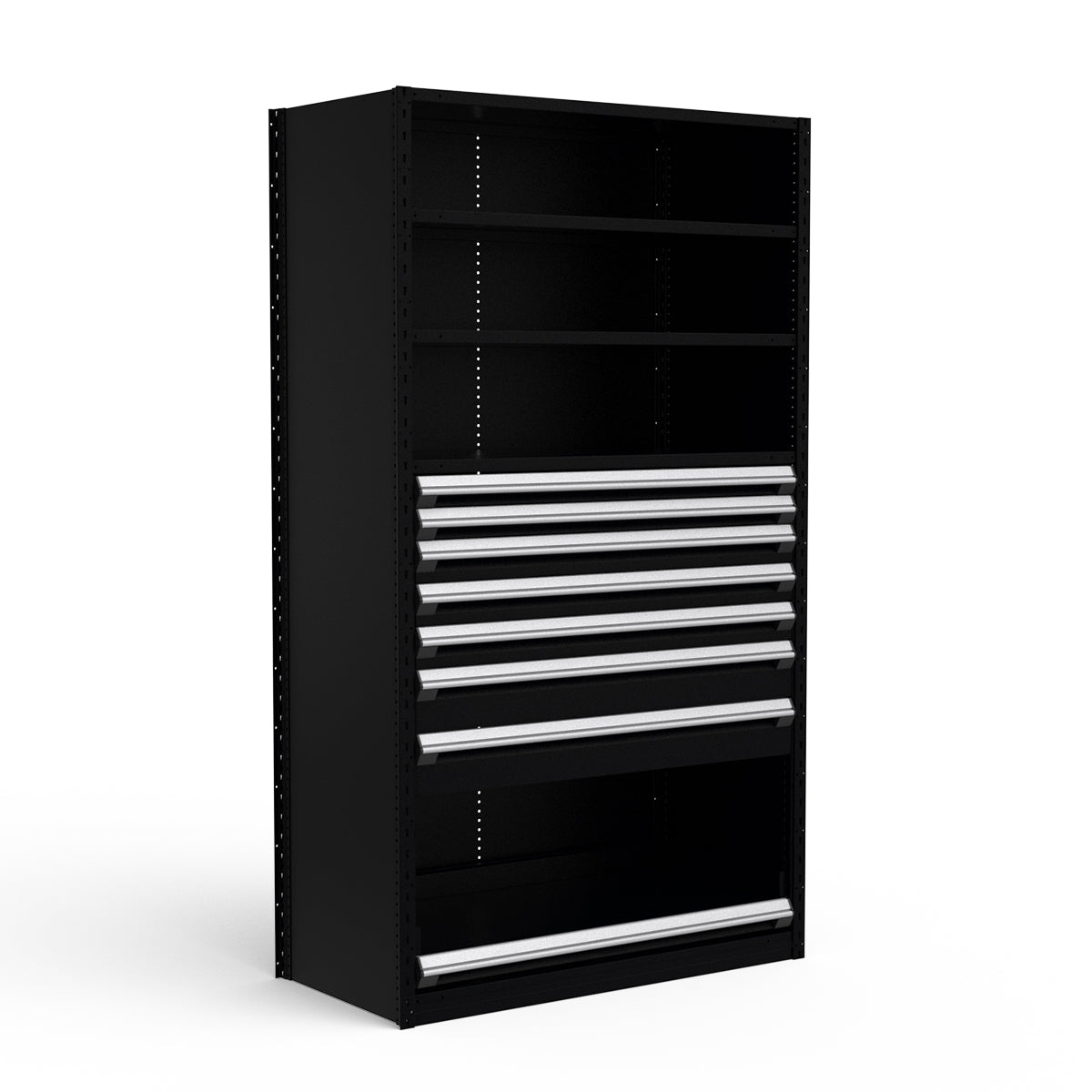 Shelving with Drawers - 48"H Drawer Bank - 7 drawers (Starter)