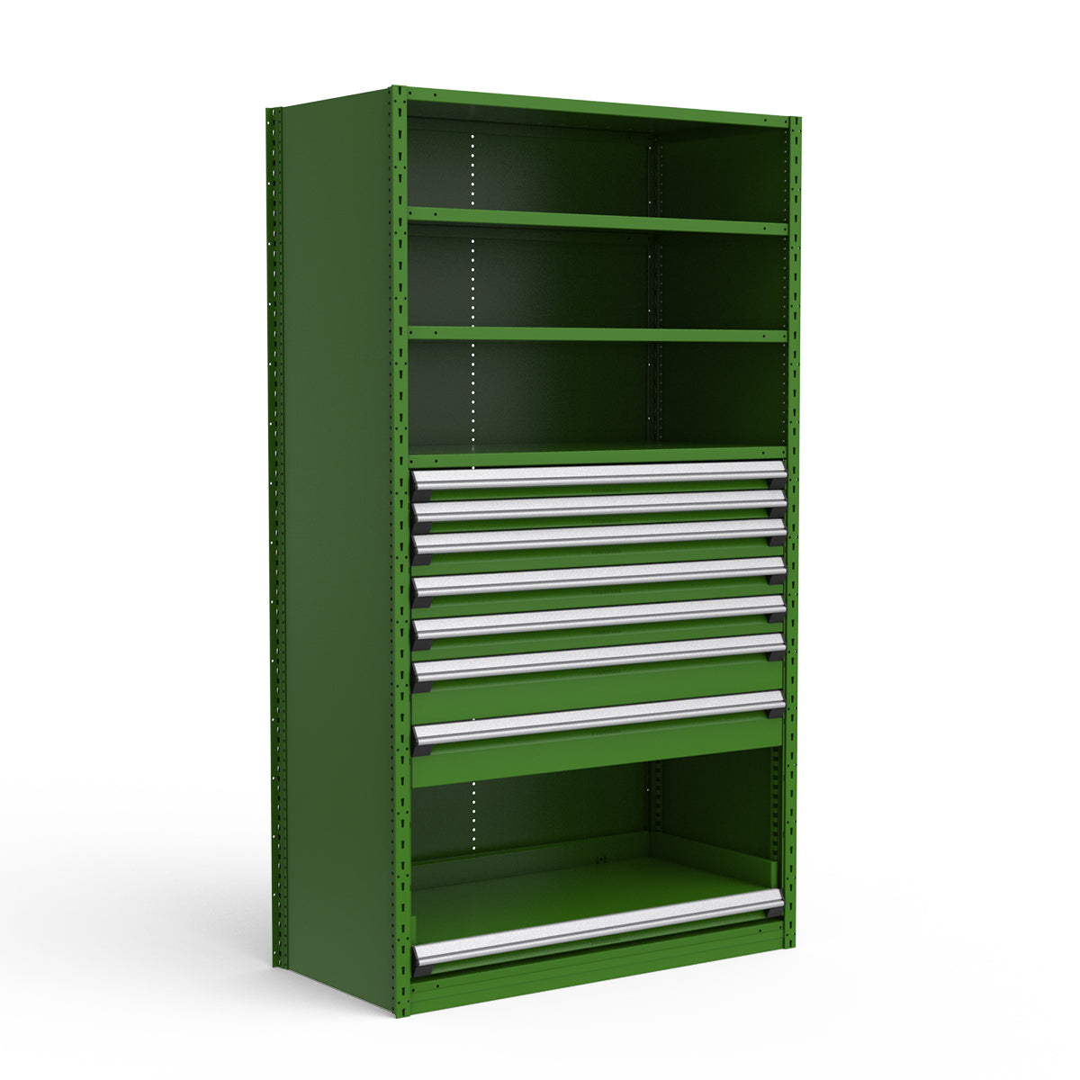 Shelving with Drawers - 48"H Drawer Bank - 7 drawers (Starter)