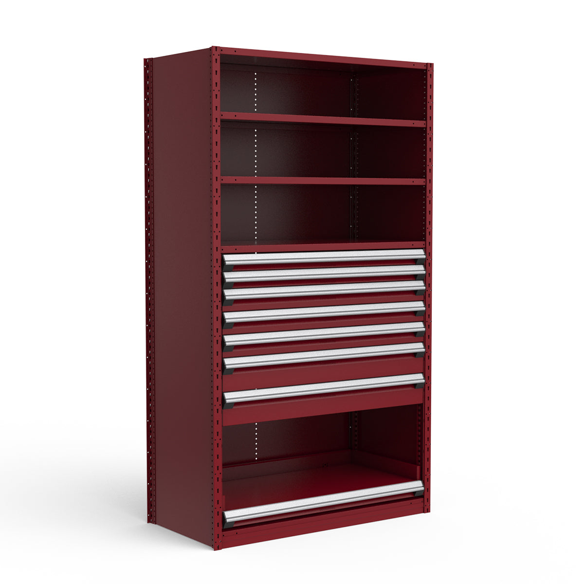 Shelving with Drawers - 48"H Drawer Bank - 7 drawers (Starter)