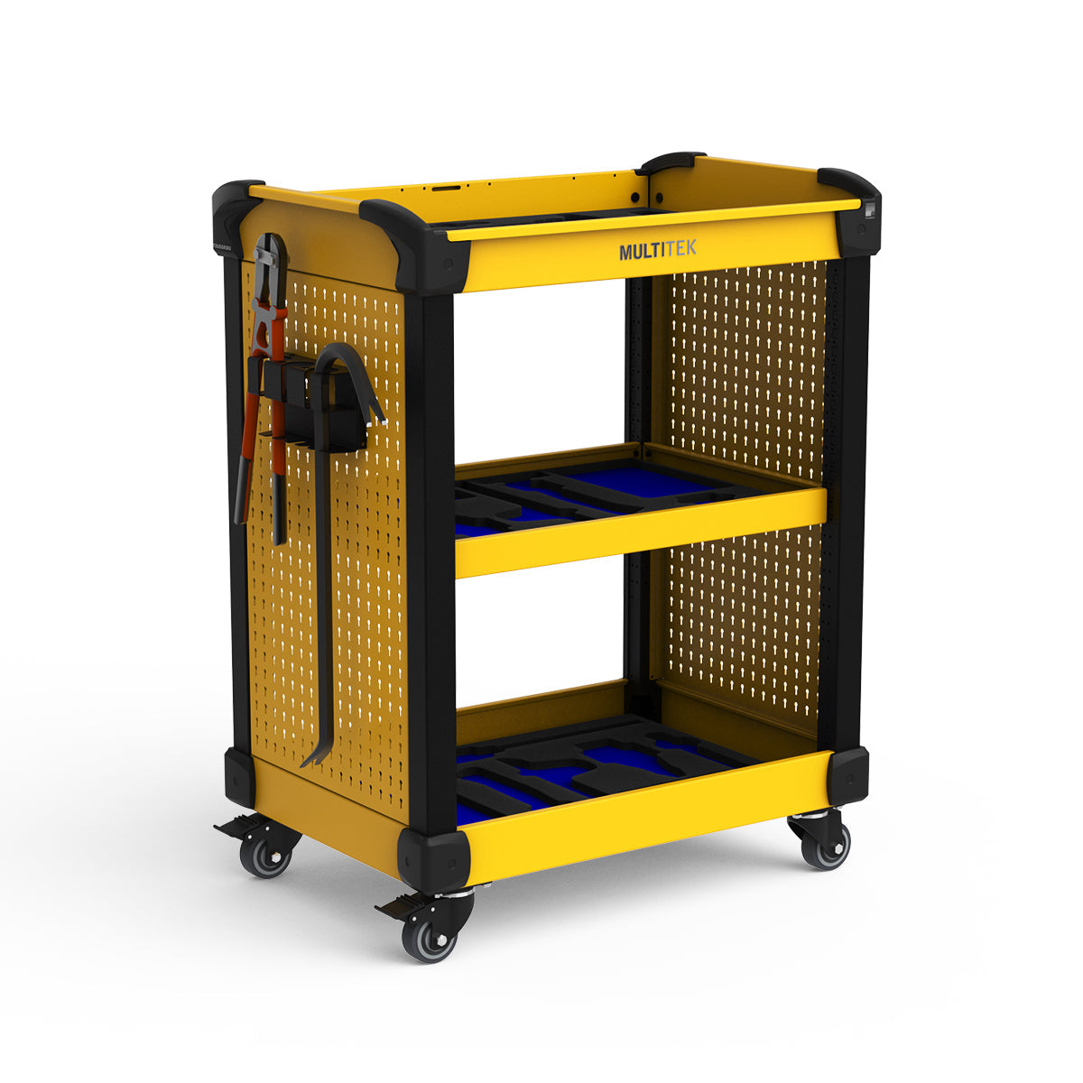 Service Cart - 31"W X 21"D X 40"H - side utility panels & tool foam
