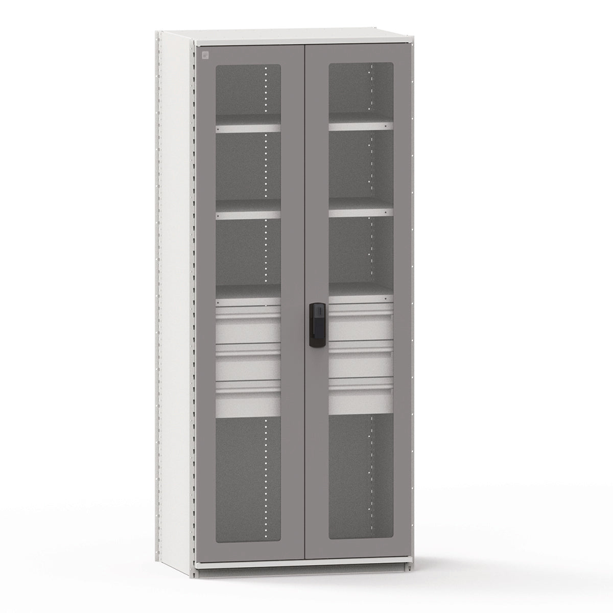Shelving Accessories - Polycarbonate Doors with Frame - Smart lock