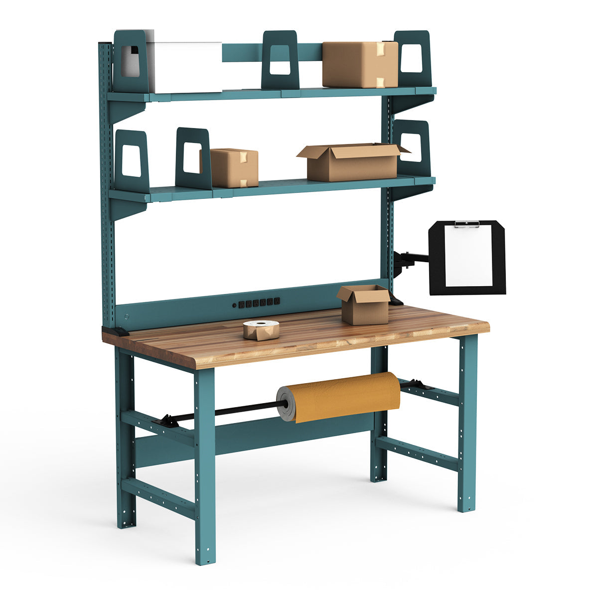 Workstations - 60"W x 30"D x 82"H - Laminated Wood Top