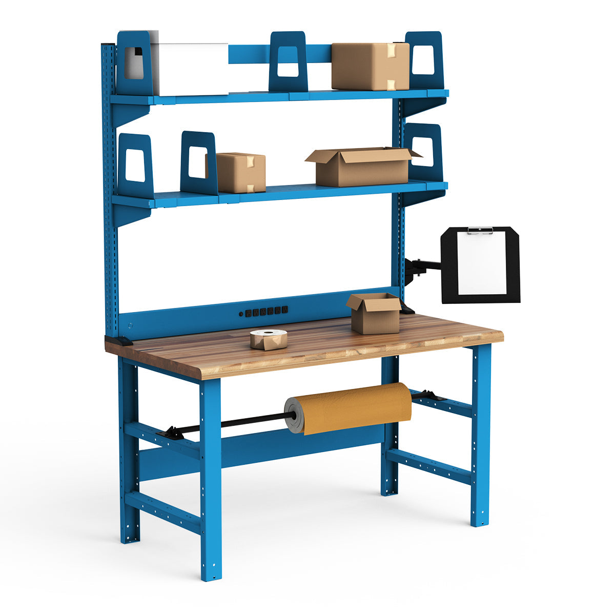 Workstations - 60"W x 30"D x 82"H - Laminated Wood Top
