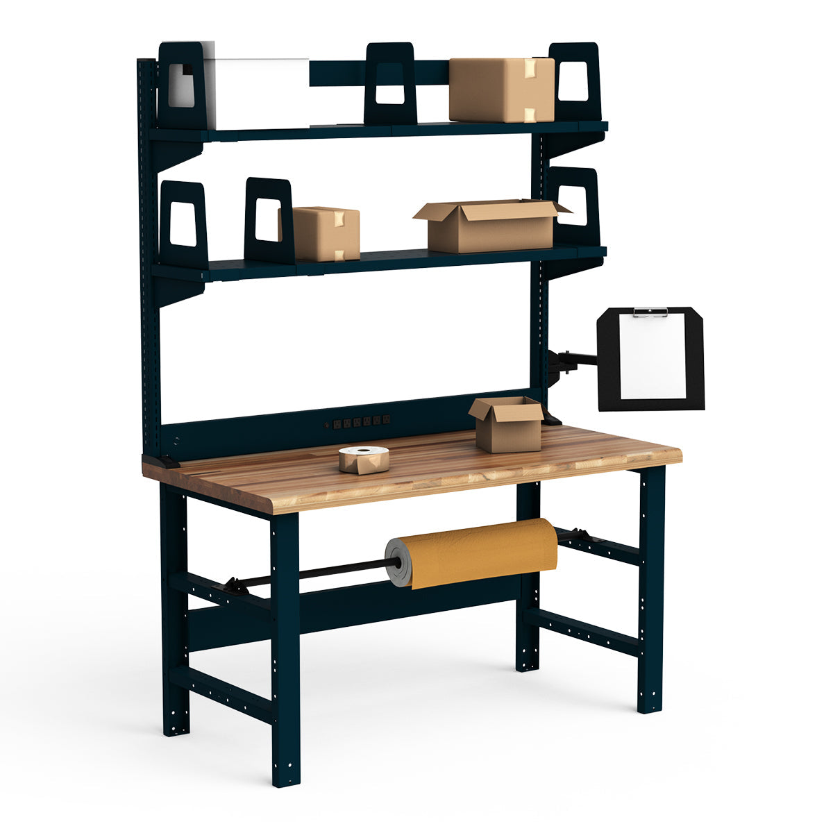 Workstations - 60"W x 30"D x 82"H - Laminated Wood Top