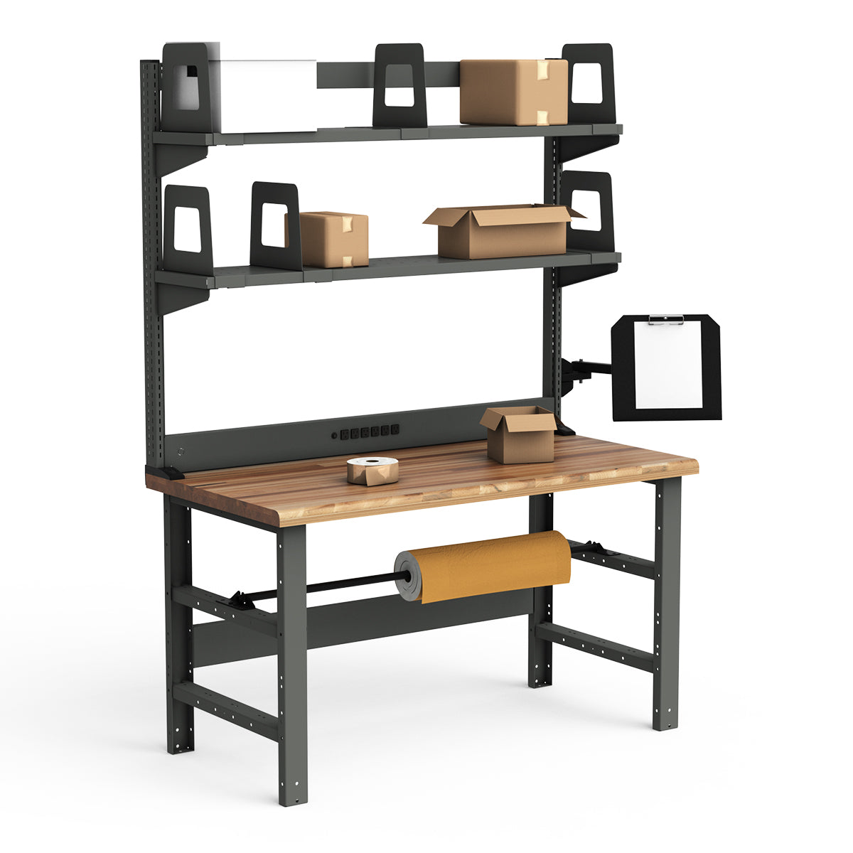 Workstations - 60"W x 30"D x 82"H - Laminated Wood Top