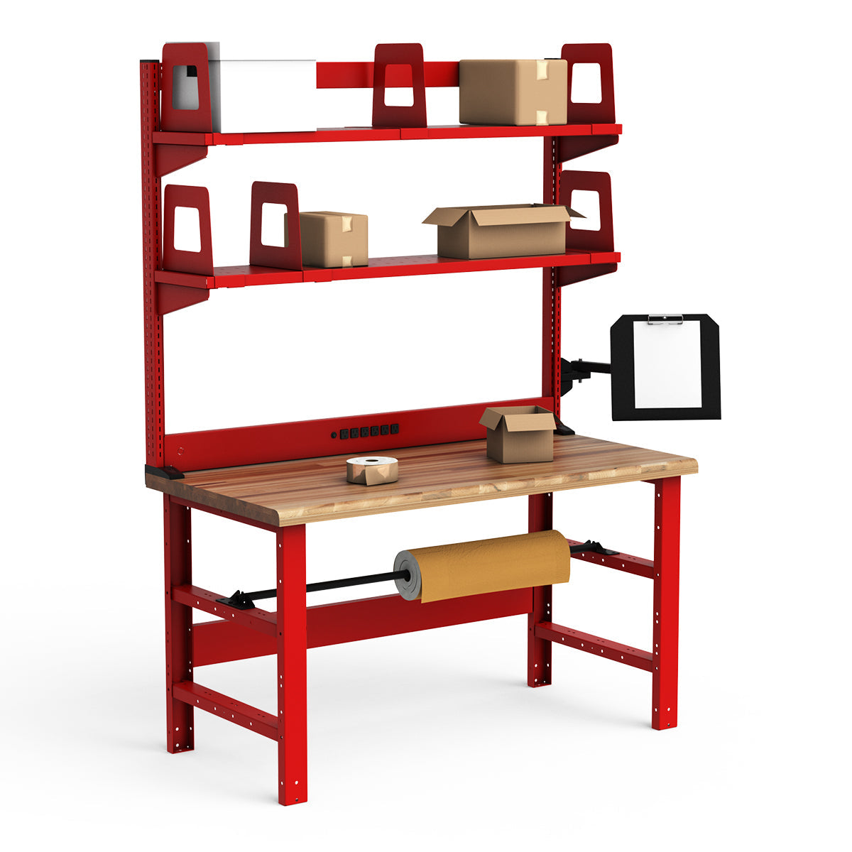 Workstations - 60"W x 30"D x 82"H - Laminated Wood Top