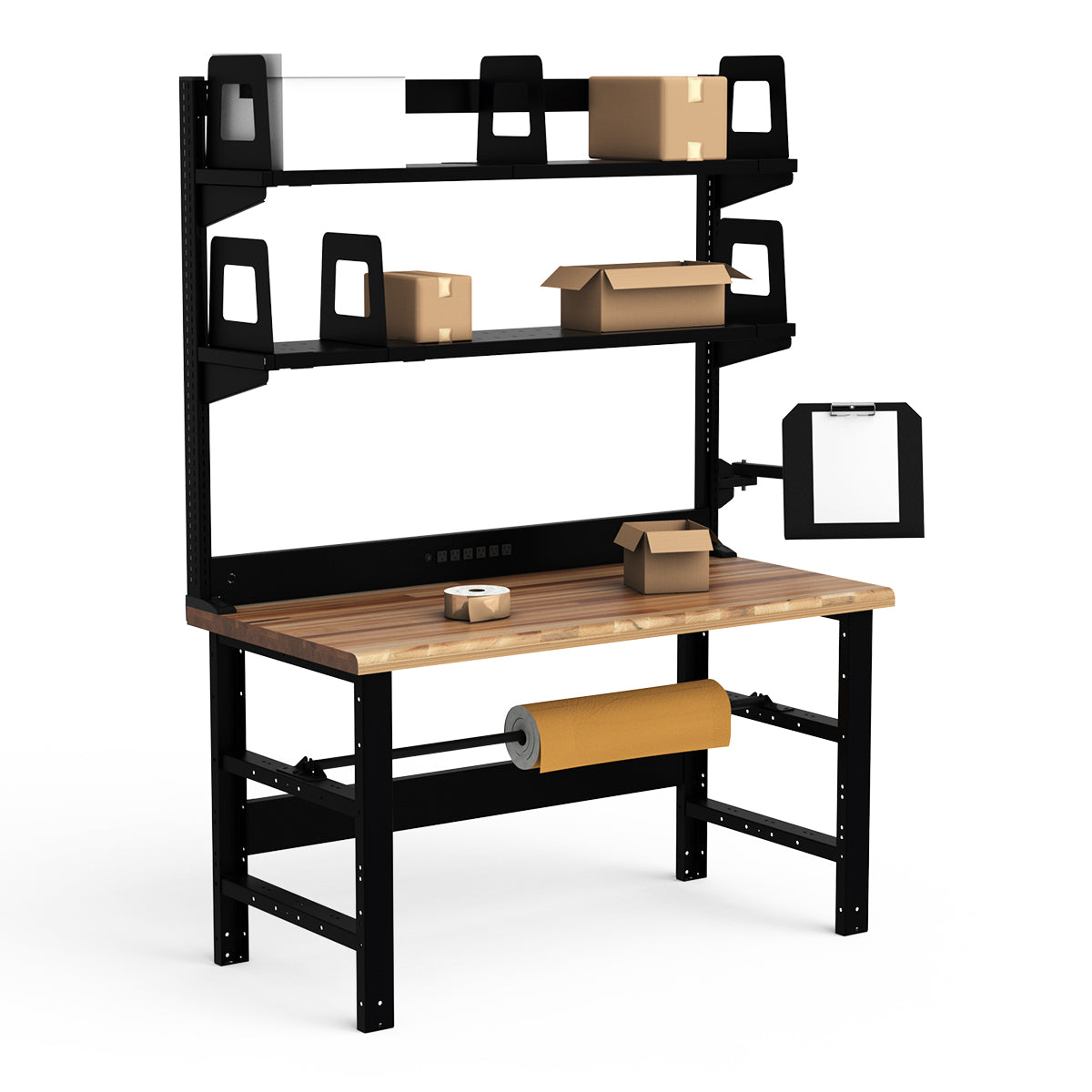 Workstations - 60"W x 30"D x 82"H - Laminated Wood Top