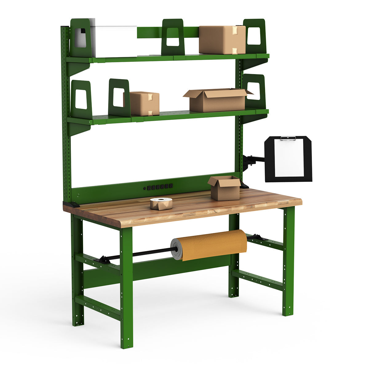 Workstations - 60"W x 30"D x 82"H - Laminated Wood Top