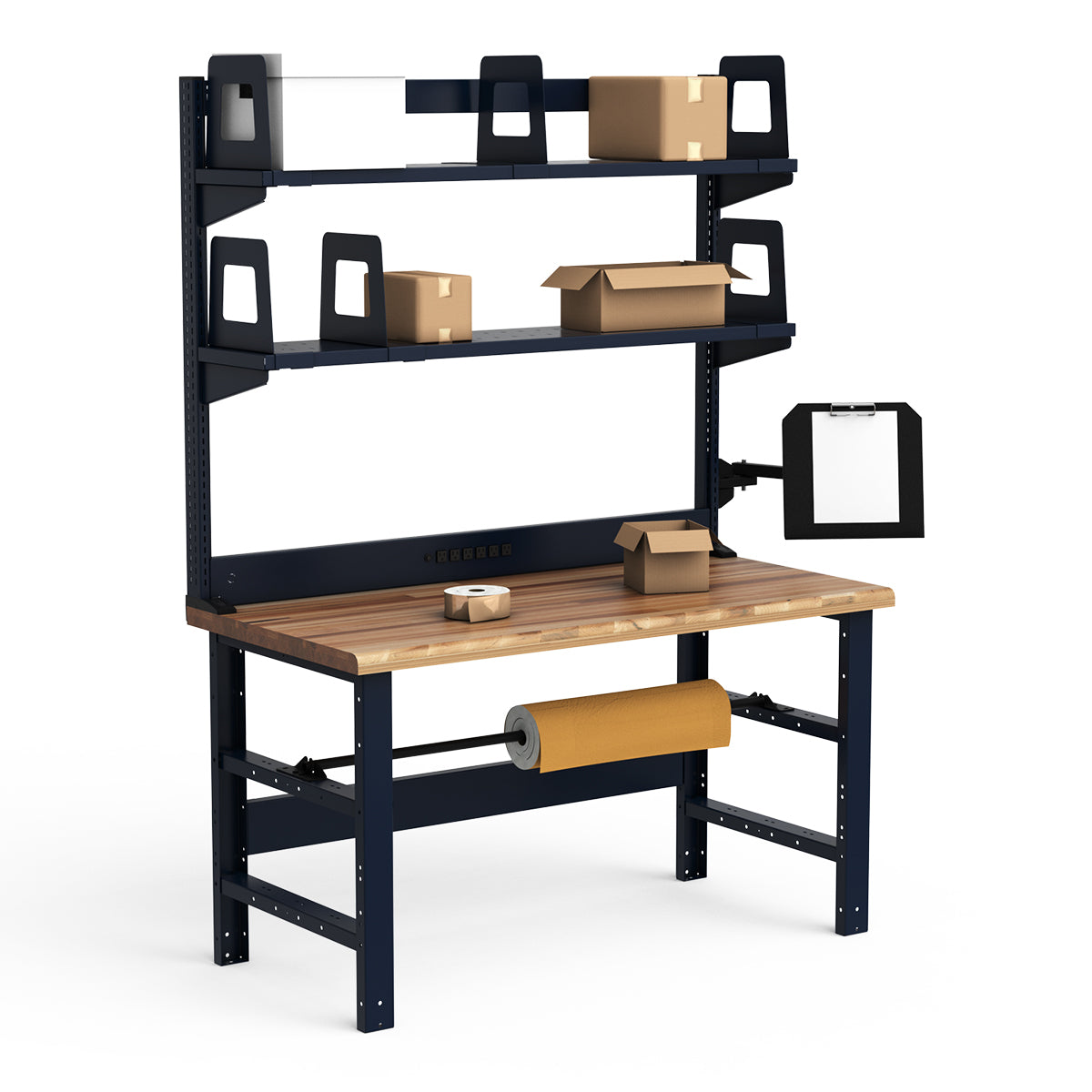 Workstations - 60"W x 30"D x 82"H - Laminated Wood Top