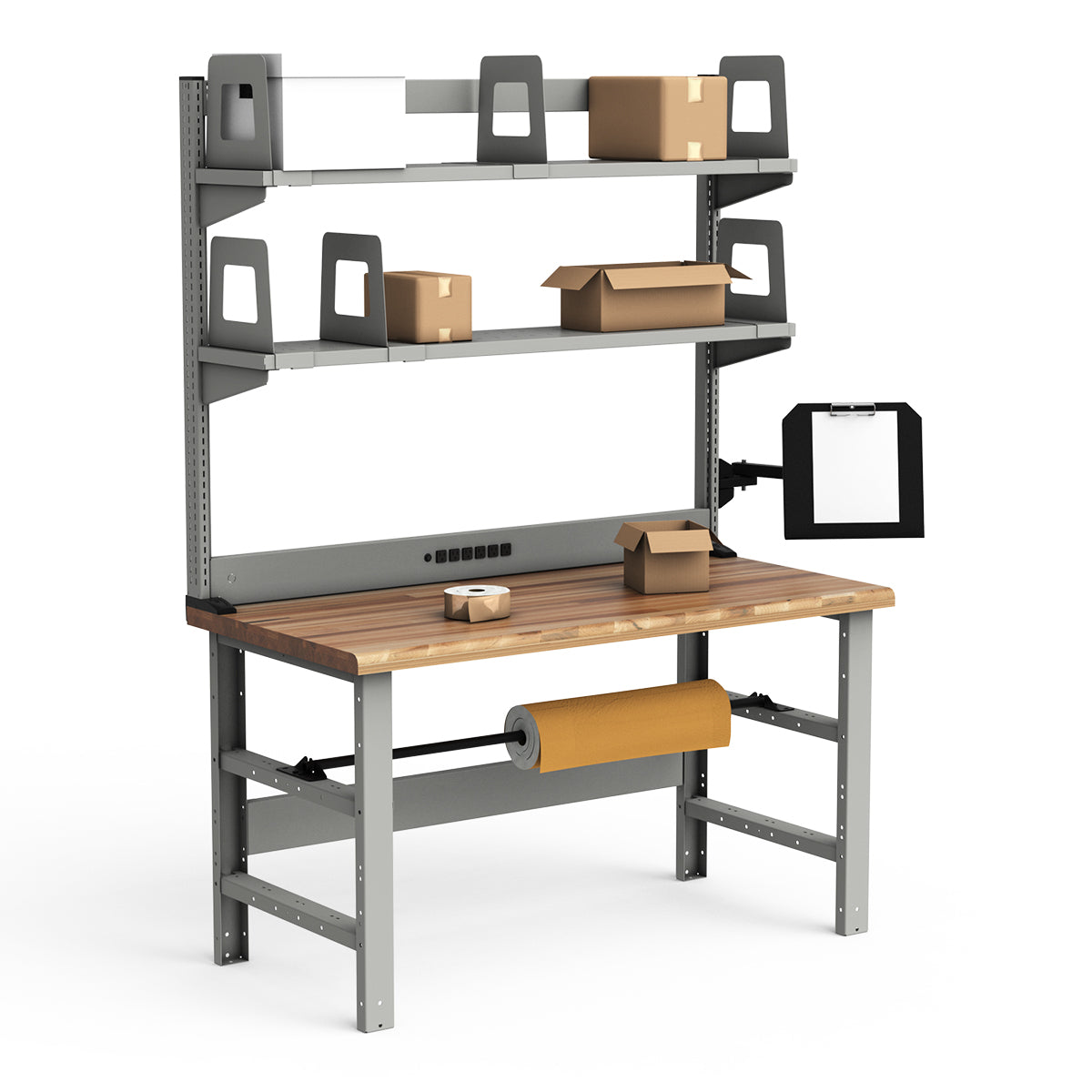 Workstations - 60"W x 30"D x 82"H - Laminated Wood Top