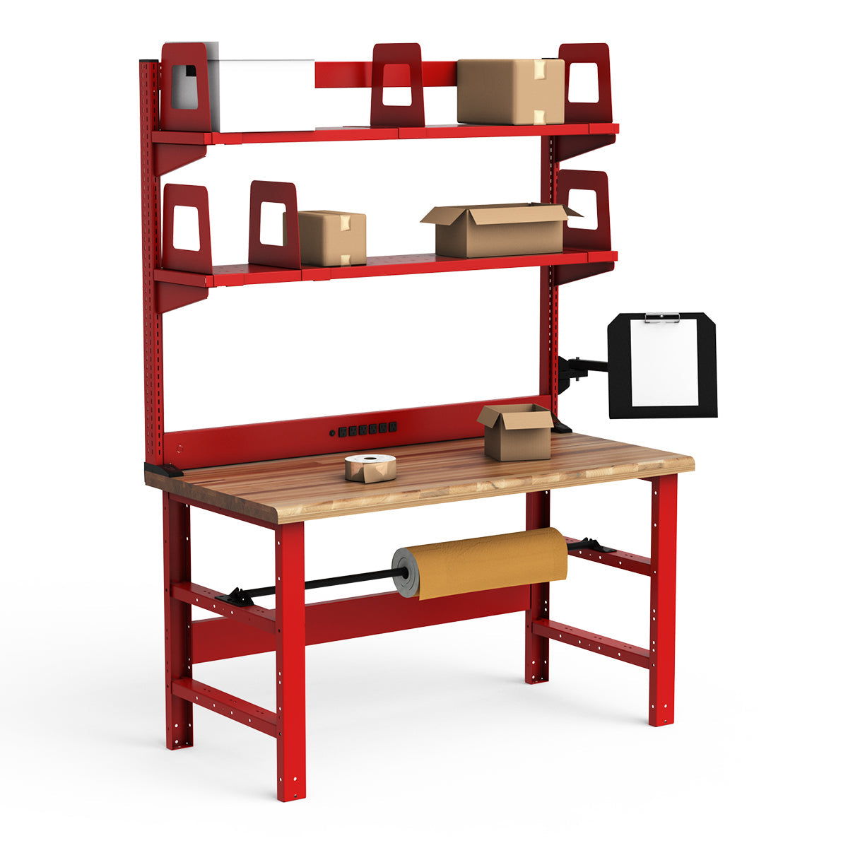 Workstations - 60"W x 30"D x 82"H - Laminated Wood Top