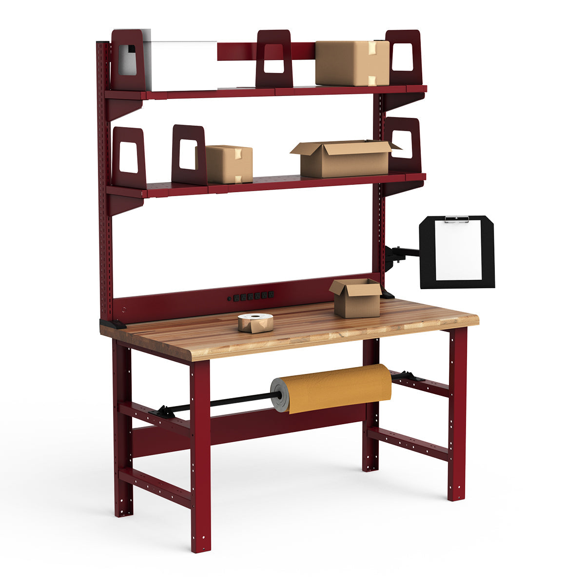 Workstations - 60"W x 30"D x 82"H - Laminated Wood Top