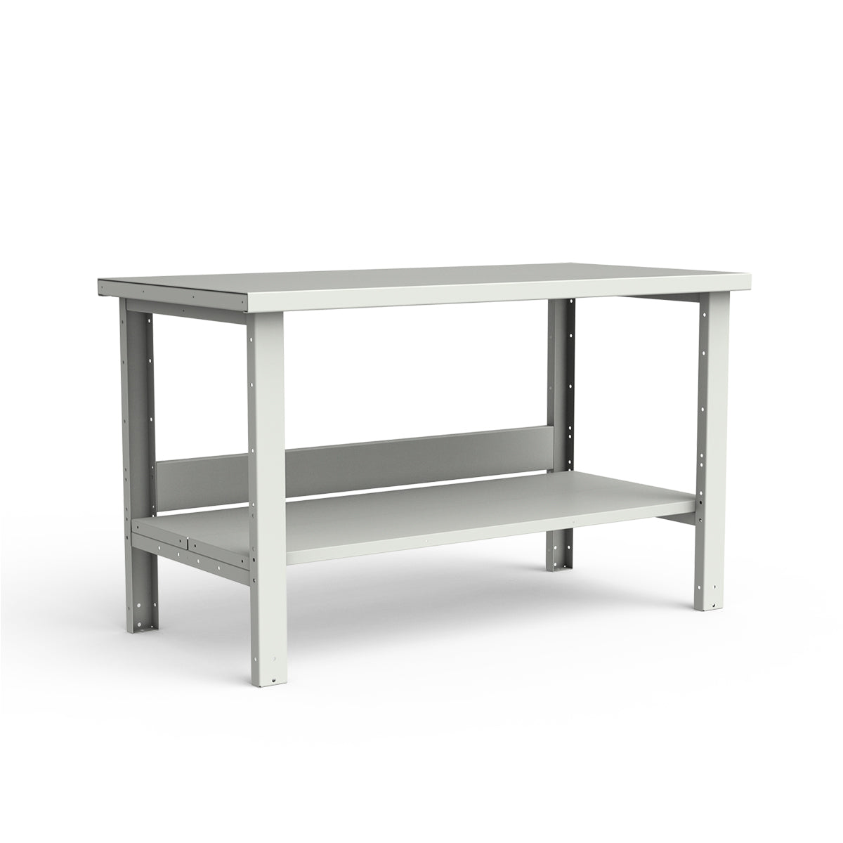 Stationary Workbench - 60"W x 30"D x 34"H - Painted Steel Top