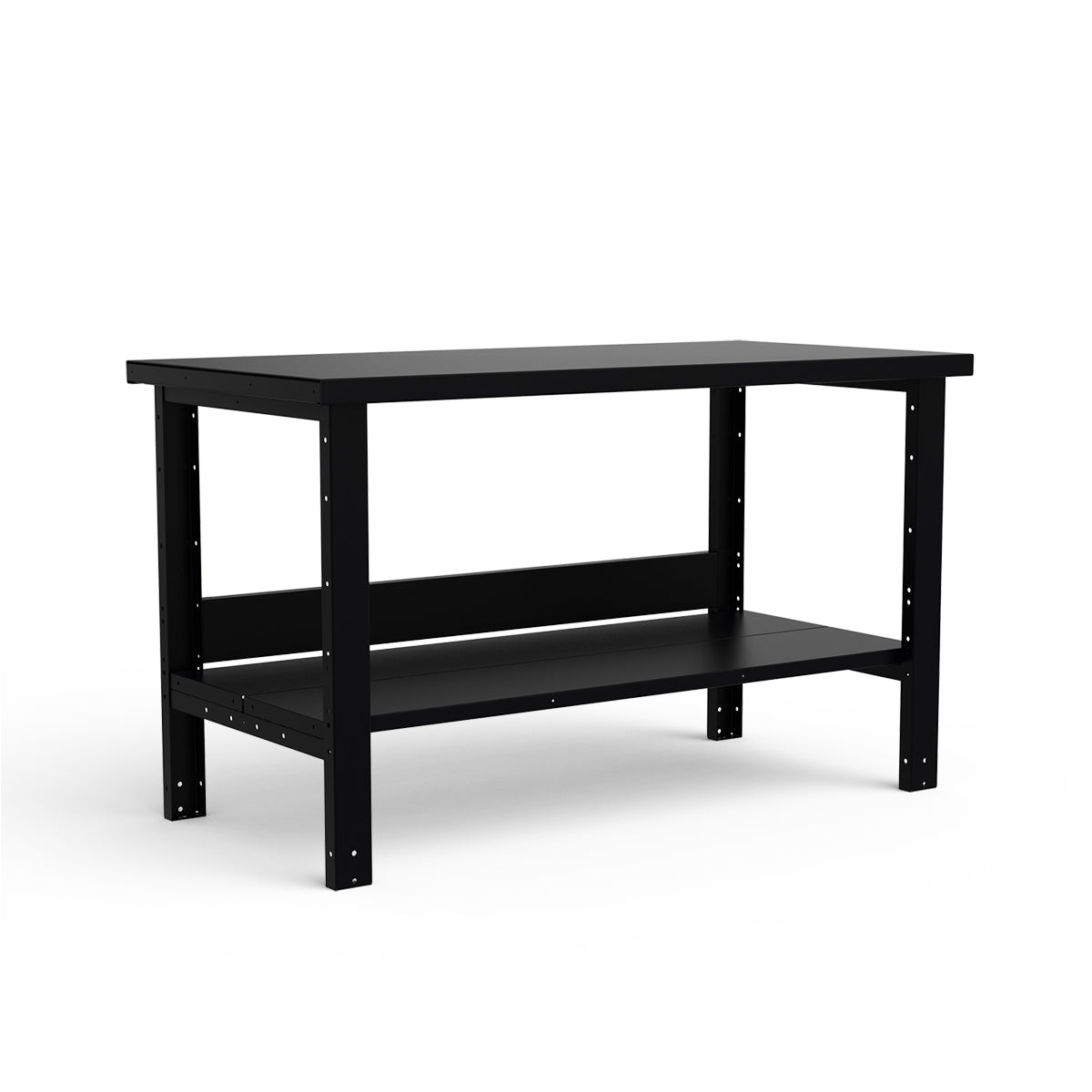 Stationary Workbench - 60"W x 30"D x 34"H - Painted Steel Top